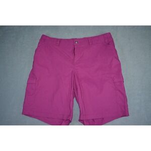Duluth Trading Co Shorts Womens 18 Dry On The Fly Cargo 10" Inseam Megenta 46733